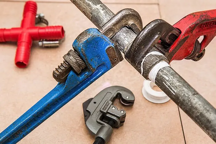 Hot water and plumbing work